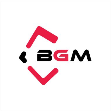 BGM yaratıcı minimalist harf logosu. BGM benzersiz vektör baş harfleri harf logosu tasarımı