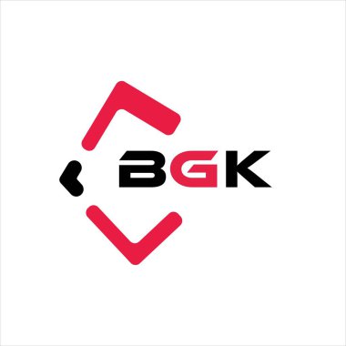 BGK yaratıcı minimalist harf logosu. BGK eşsiz vektör baş harfleri alfabe harfi logo tasarımı