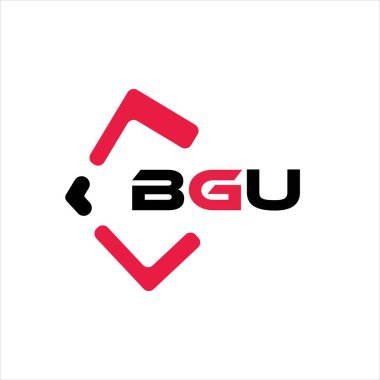 BGU yaratıcı minimalist harf logosu. BGU benzersiz vektör baş harfleri harf logosu tasarımı