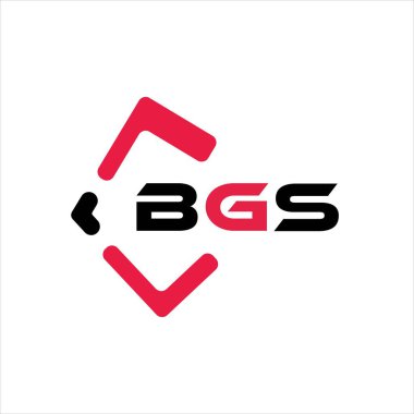 BGS yaratıcı minimalist harf logosu. BGS eşsiz vektör baş harfleri alfabe harfi logo tasarımı