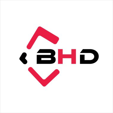 BHD yaratıcı minimalist harf logosu. BHD eşsiz vektör baş harfleri harf logosu tasarımı