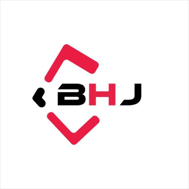 BHJ yaratıcı minimalist harf logosu. BHJ benzersiz vektör baş harfleri harf logosu tasarımı