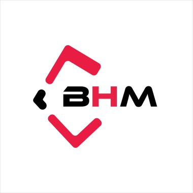 BHM yaratıcı minimalist harf logosu. BHM benzersiz vektör baş harfleri harf logosu tasarımı