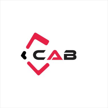 CAB yaratıcı minimalist harf logosu. CAB benzersiz vektör baş harfleri alfabe harf logosu tasarımı