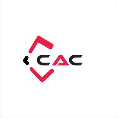 CAC yaratıcı minimalist harf logosu. CAC benzersiz vektör baş harfleri alfabe harfi logo tasarımı