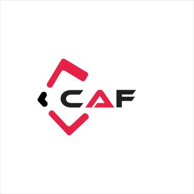 CAF yaratıcı minimalist harf logosu. CAF benzersiz vektör baş harfleri alfabe harfi logo tasarımı