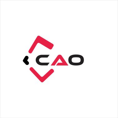 CAO yaratıcı minimalist harf logosu. CAO eşsiz vektör baş harfleri alfabe harfi logosu. Yaratıcı minimalist harf logosu. CAO eşsiz vektör baş harfleri alfabe harfi logo tasarımı