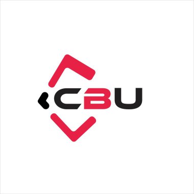 CBU yaratıcı minimalist harf logosu. CBU benzersiz vektör baş harfleri harf logosu tasarımı