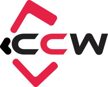 CCW yaratıcı minimalist harf logosu. CCW eşsiz vektör baş harfleri alfabe harfi logosu CCW yaratıcı minimalist harf logosu. CCW eşsiz vektör baş harfleri alfabe harf logosu tasarımı