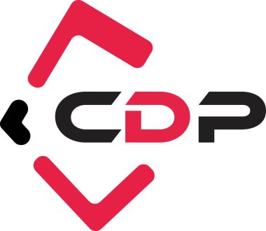 CDP yaratıcı minimalist harf logosu. CDP benzersiz vektör baş harfleri alfabe harfi logo tasarımı