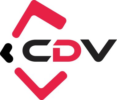 CDV yaratıcı minimalist harf logosu. CDV benzersiz vektör baş harfleri alfabe harfi logo tasarımı