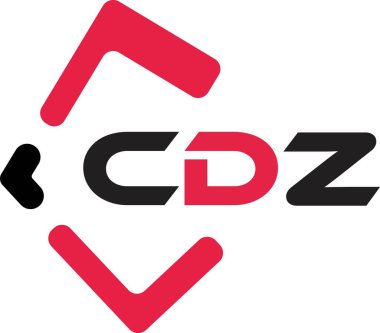 CDZ yaratıcı minimalist harf logosu. CDZ eşsiz vektör baş harfleri alfabe harf logosu tasarımı