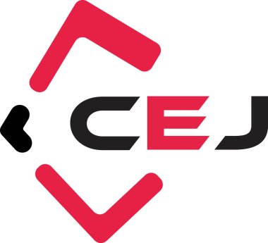 CEJ yaratıcı minimalist harf logosu. CEJ benzersiz vektör baş harfleri alfabe harfi logo tasarımı