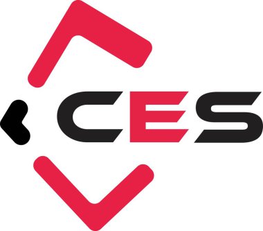 CES yaratıcı minimalist harf logosu. CES eşsiz vektör baş harfleri alfabe harf logosu tasarımı