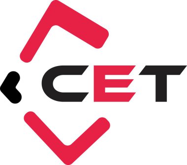 CET 'nin yaratıcı minimalist harf logosu. CET eşsiz vektör baş harfleri alfabe harfi logo tasarımı