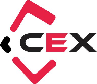 CEX yaratıcı minimalist harf logosu. CEX eşsiz vektör baş harfleri alfabe harf logosu tasarımı