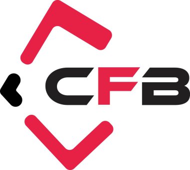 CFB yaratıcı minimalist harf logosu. CFB benzersiz vektör baş harfleri harf logosu tasarımı