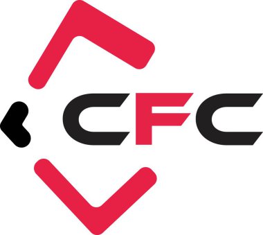 CFC yaratıcı minimalist harf logosu. CFC benzersiz vektör baş harfleri harf logosu tasarımı