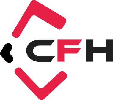 CFH yaratıcı minimalist harf logosu. CFH benzersiz vektör baş harfleri harf logosu tasarımı