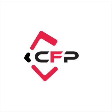 CFP yaratıcı minimalist harf logosu. CFP benzersiz vektör baş harfleri harf logosu tasarımı
