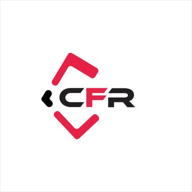 CFR yaratıcı minimalist harf logosu. CFR eşsiz vektör baş harfleri alfabe harfi logo tasarımı