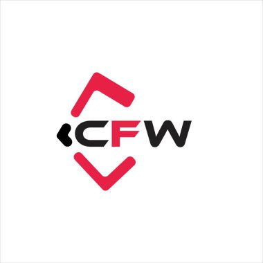 CFW yaratıcı minimalist harf logosu. CFW eşsiz vektör baş harfleri alfabe harfi logosu CFW yaratıcı minimalist harf logosu. CFW eşsiz vektör baş harfleri alfabe harfi logo tasarımı