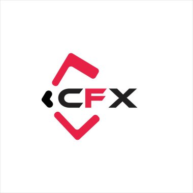 CFX yaratıcı minimalist harf logosu. CFX benzersiz vektör baş harfleri harf logosu tasarımı