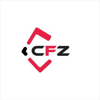 CFZ yaratıcı minimalist harf logosu. CFZ benzersiz vektör baş harfleri harf logosu tasarımı