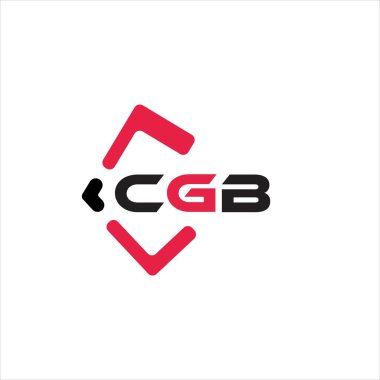 CGB yaratıcı minimalist harf logosu. CGB benzersiz vektör baş harfleri harf logosu tasarımı