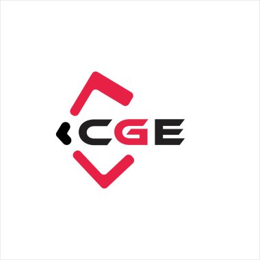 CGE yaratıcı minimalist harf logosu. CGE eşsiz vektör baş harfleri alfabe harfi logosu. Yaratıcı minimalist harf logosu. CGE benzersiz vektör baş harfleri harf logosu tasarımı