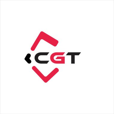 CGT yaratıcı minimalist harf logosu. CGT benzersiz vektör baş harfleri harf logosu tasarımı