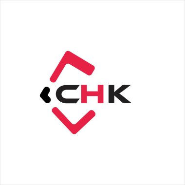 CHK yaratıcı minimalist harf logosu. CHK benzersiz vektör baş harfleri harf logosu tasarımı