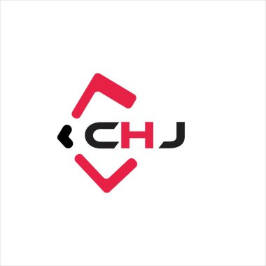 CHJ yaratıcı minimalist harf logosu. CHJ benzersiz vektör baş harfleri alfabe harfi logo tasarımı