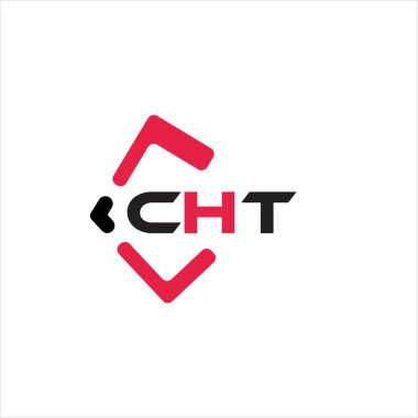 CHT yaratıcı minimalist harf logosu. CHT eşsiz vektör baş harfleri alfabe harf logosu tasarımı