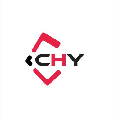 CHY yaratıcı minimalist harf logosu. CHY benzersiz vektör baş harfleri alfabe harf logosu tasarımı
