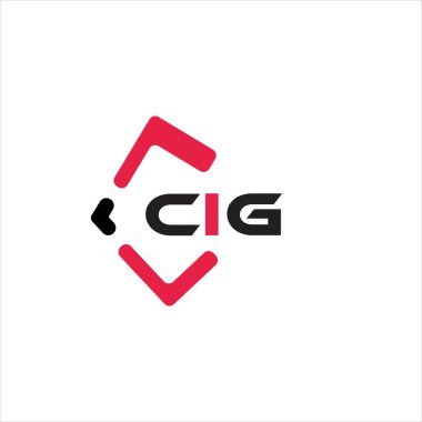CIG yaratıcı minimalist harf logosu. CIG benzersiz vektör baş harfleri alfabe harf logosu tasarımı