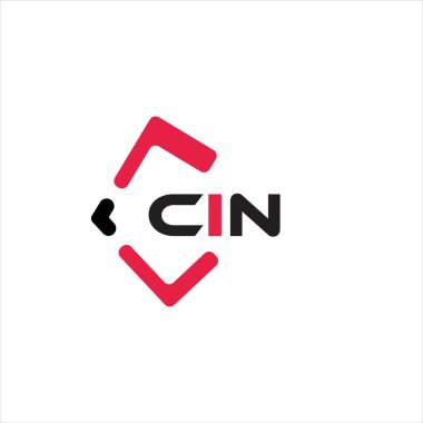 CIN yaratıcı minimalist harf logosu. CIN benzersiz vektör baş harfleri alfabe harf logosu tasarımı