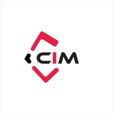 CIM yaratıcı minimalist harf logosu. CIM eşsiz vektör baş harfleri alfabe harf logosu tasarımı