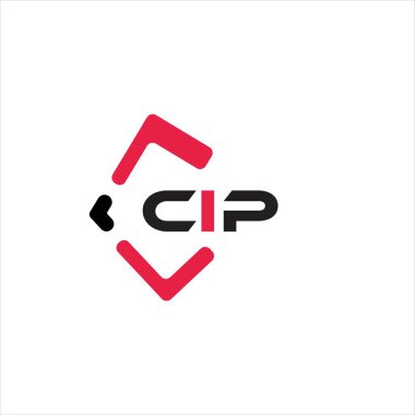 CIP yaratıcı minimalist harf logosu. CIP benzersiz vektör baş harfleri alfabe harf logosu tasarımı