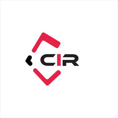 CIR yaratıcı minimalist harf logosu. CIR benzersiz vektör baş harfleri alfabe harf logosu tasarımı