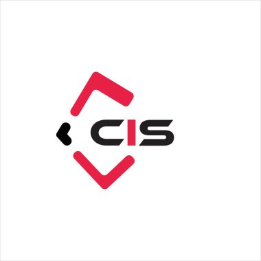 CIS yaratıcı minimalist harf logosu. CIS eşsiz vektör baş harfleri alfabe harf logosu tasarımı
