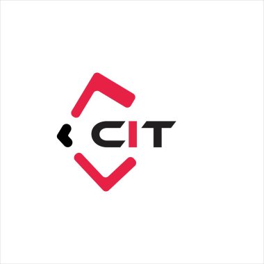 CIT yaratıcı minimalist harf logosu. CIT eşsiz vektör baş harfleri alfabe harfi logo tasarımı