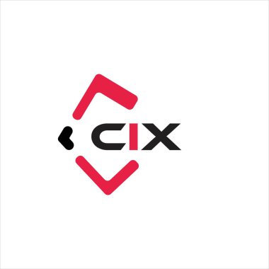 CIX 'in yaratıcı minimalist harf logosu. CIX eşsiz vektör baş harfleri alfabe harf logosu tasarımı