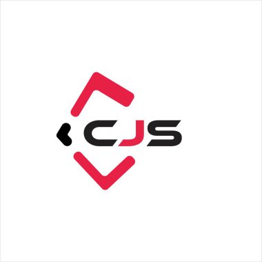 CJS 'in yaratıcı minimalist harf logosu. CJS benzersiz vektör baş harfleri harf logosu tasarımı