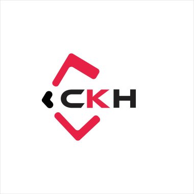 CKH yaratıcı minimalist harf logosu. CKH benzersiz vektör baş harfleri harf logosu tasarımı