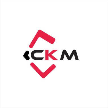 CKM yaratıcı minimalist harf logosu. CKM benzersiz vektör baş harfleri harf logosu tasarımı