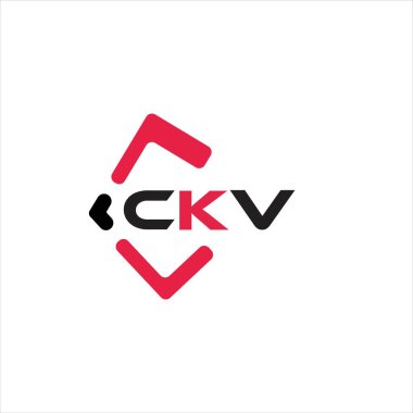 CKV yaratıcı minimalist harf logosu. CKV benzersiz vektör baş harfleri harf logosu tasarımı