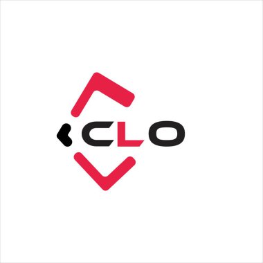 CLO yaratıcı minimalist harf logosu. CLO benzersiz vektör baş harfleri harf logosu tasarımı