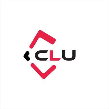 CLU yaratıcı minimalist harf logosu. CLU benzersiz vektör baş harfleri harf logosu tasarımı