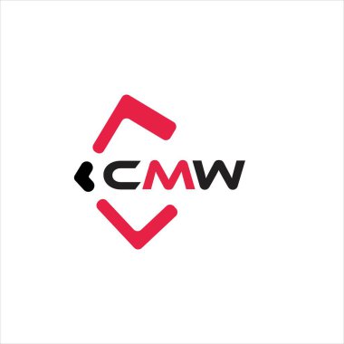 CMW yaratıcı minimalist harf logosu. CMW benzersiz vektör baş harfleri harf logosu tasarımı